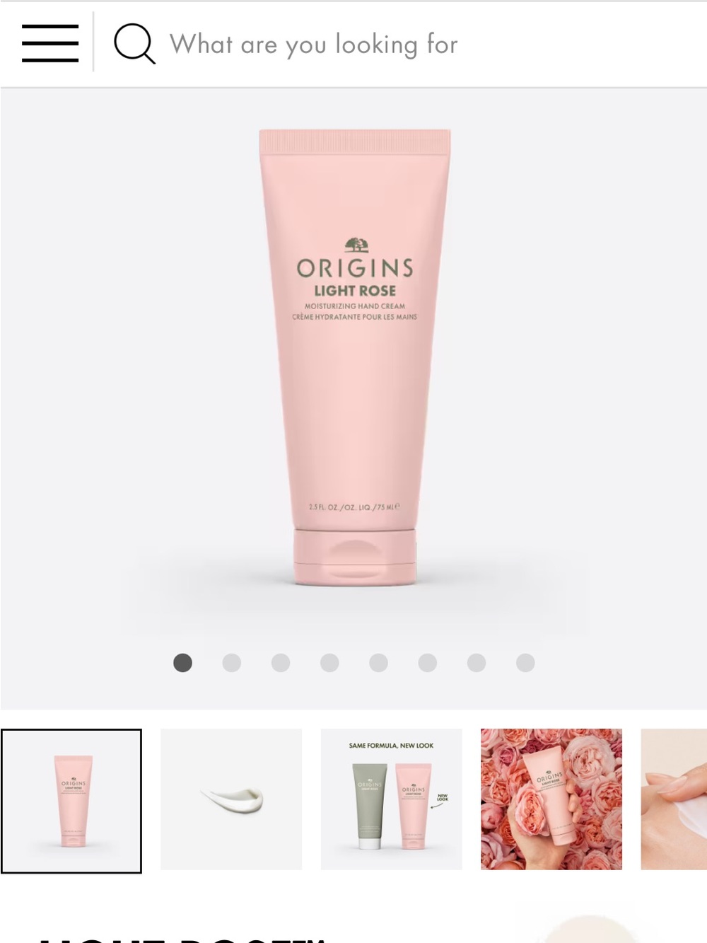 Origins Light Rose Moisturizing Hand Cream - Soft Pink